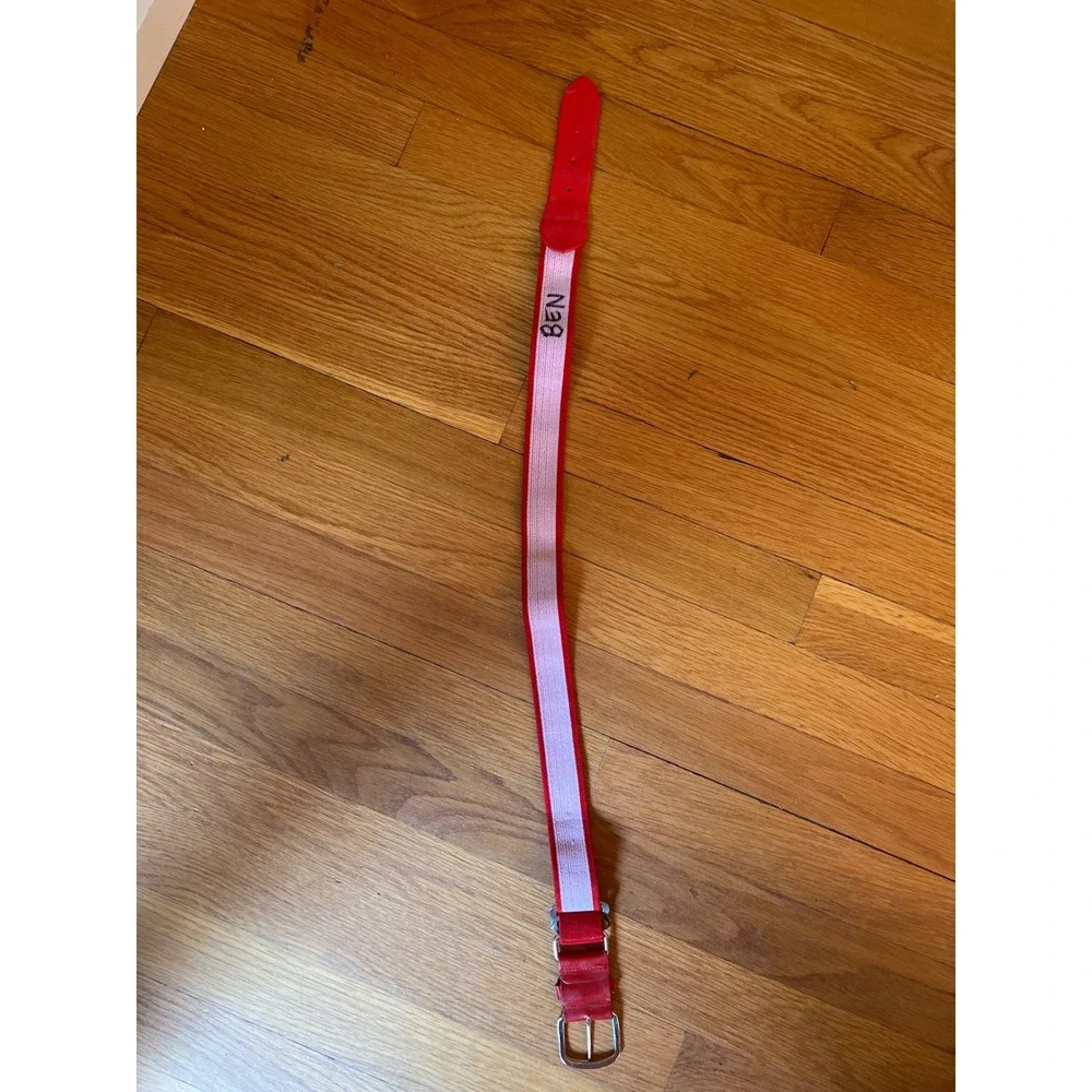 Red Youth Baseball Belt Adjustable Elastic Sports Uniform Belt Kids Size